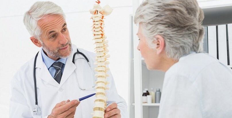 Apelación a un especialista con signos de osteocondrose
